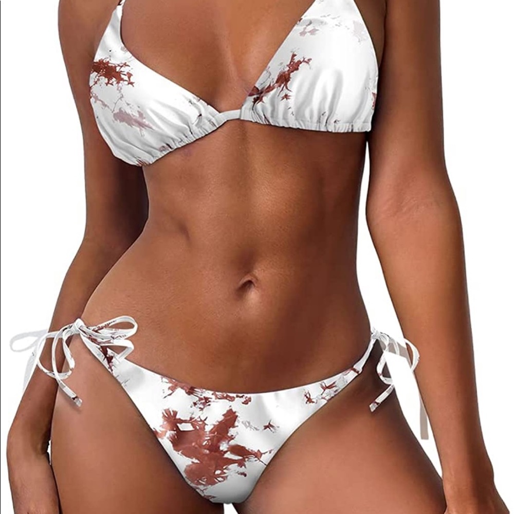 Zaful tie dye print bikini
